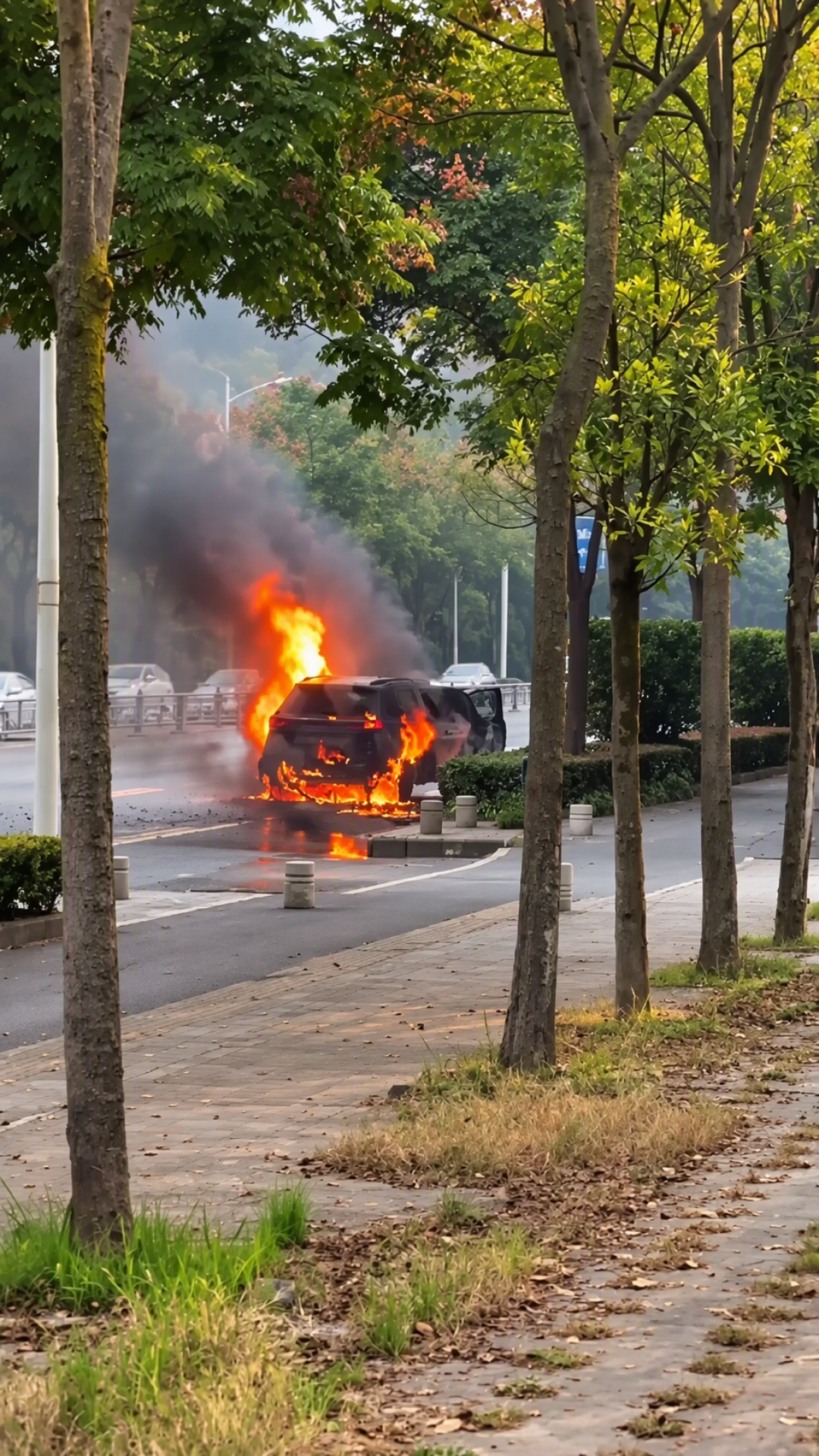 人跑出来了，车型还没官宣：十堰这场“疑似问界”的火，你该慌吗