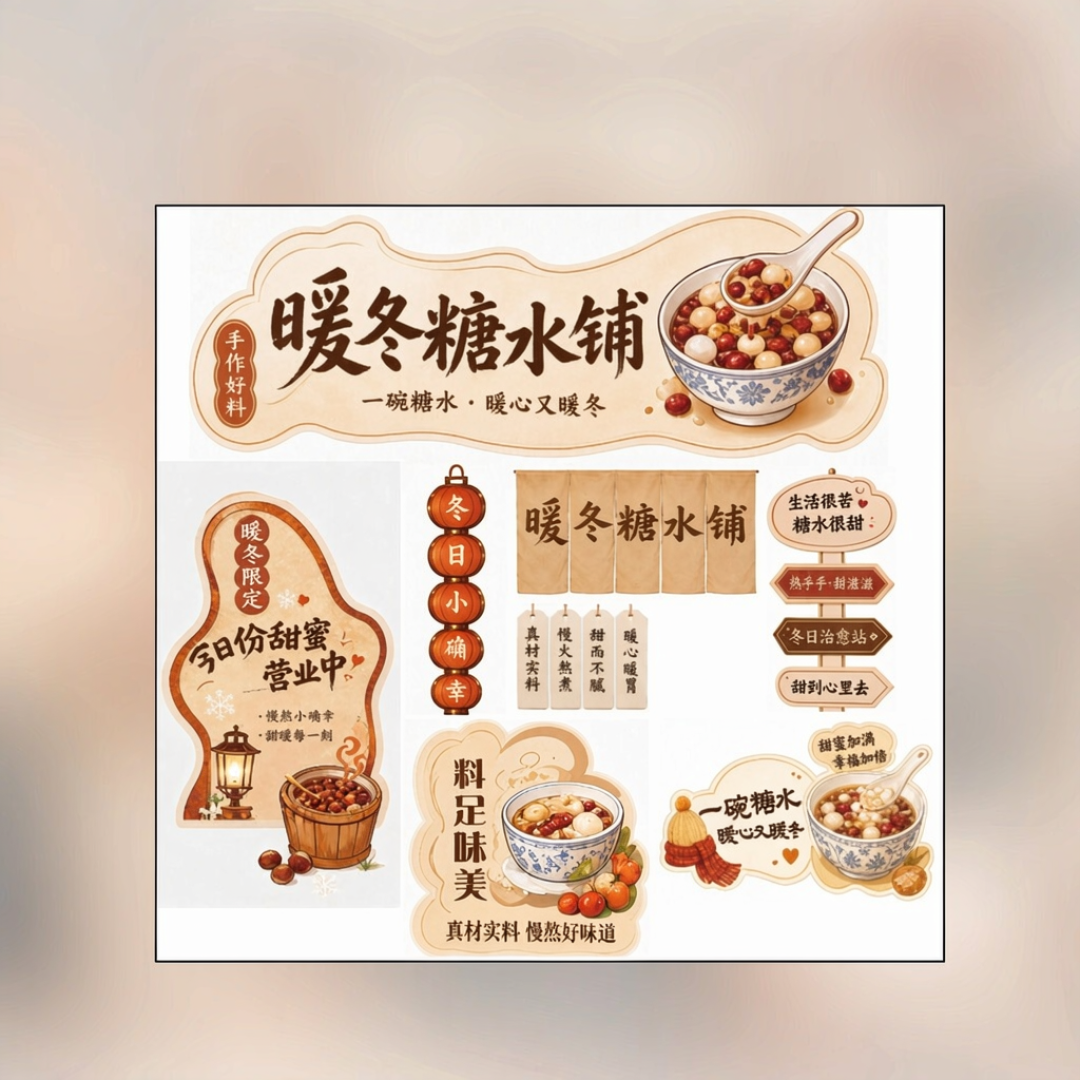 一套市集视觉2小时AI出完，评论区却在吵