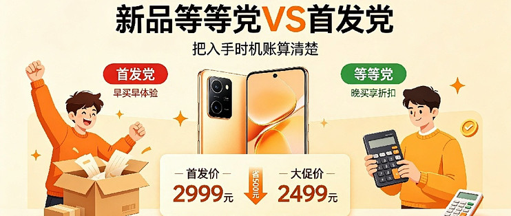首发2999蹲到大促2499！聊聊新品该早买还是等等