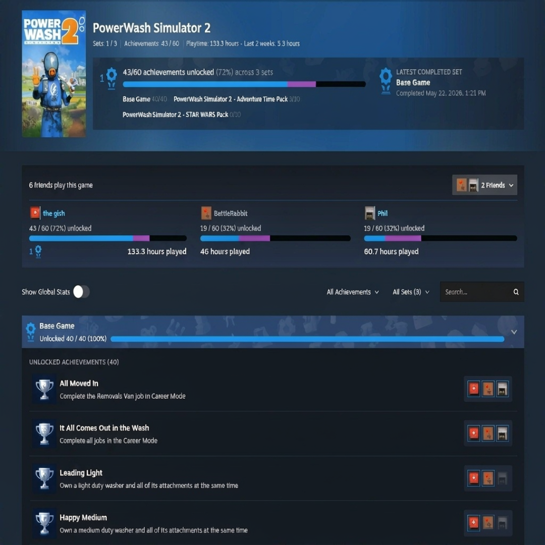 Steam成就重排：不买DLC也能全成就，全成就党的蓝条和金徽章却“没了”