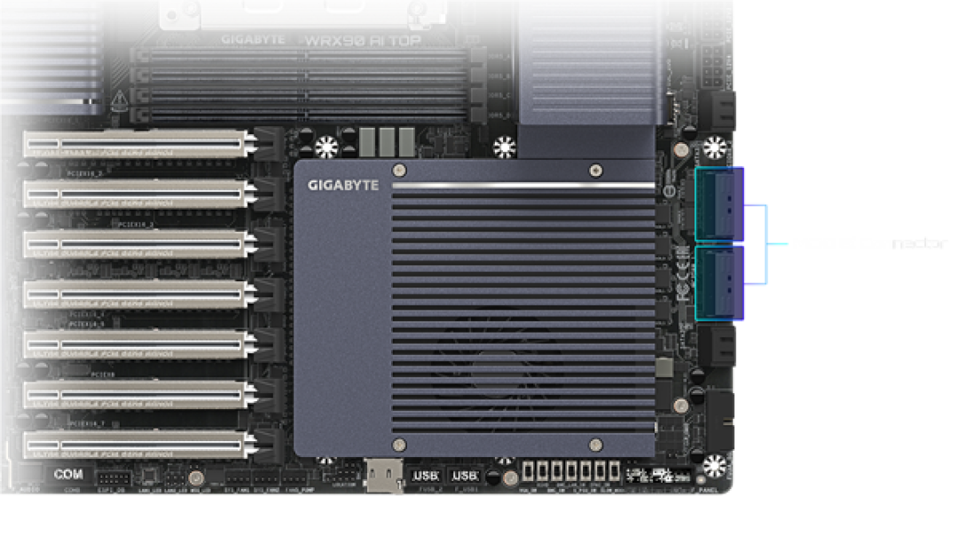 技嘉推新款主板:风冷八通道支持2TB内存、还能塞进九块GPU!