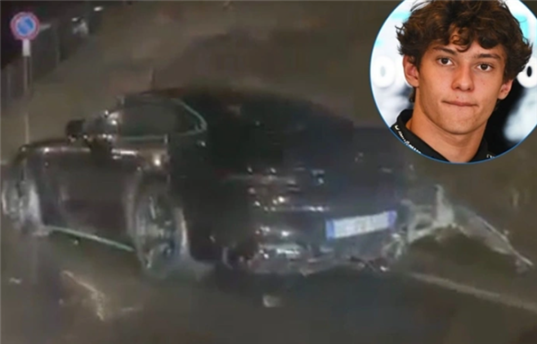 F1车手栽在了科目二上！奔驰车手安东内利倒车一把撞上了墙