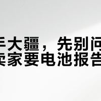 捡二手大疆，先别问价，先问卖家要电池报告