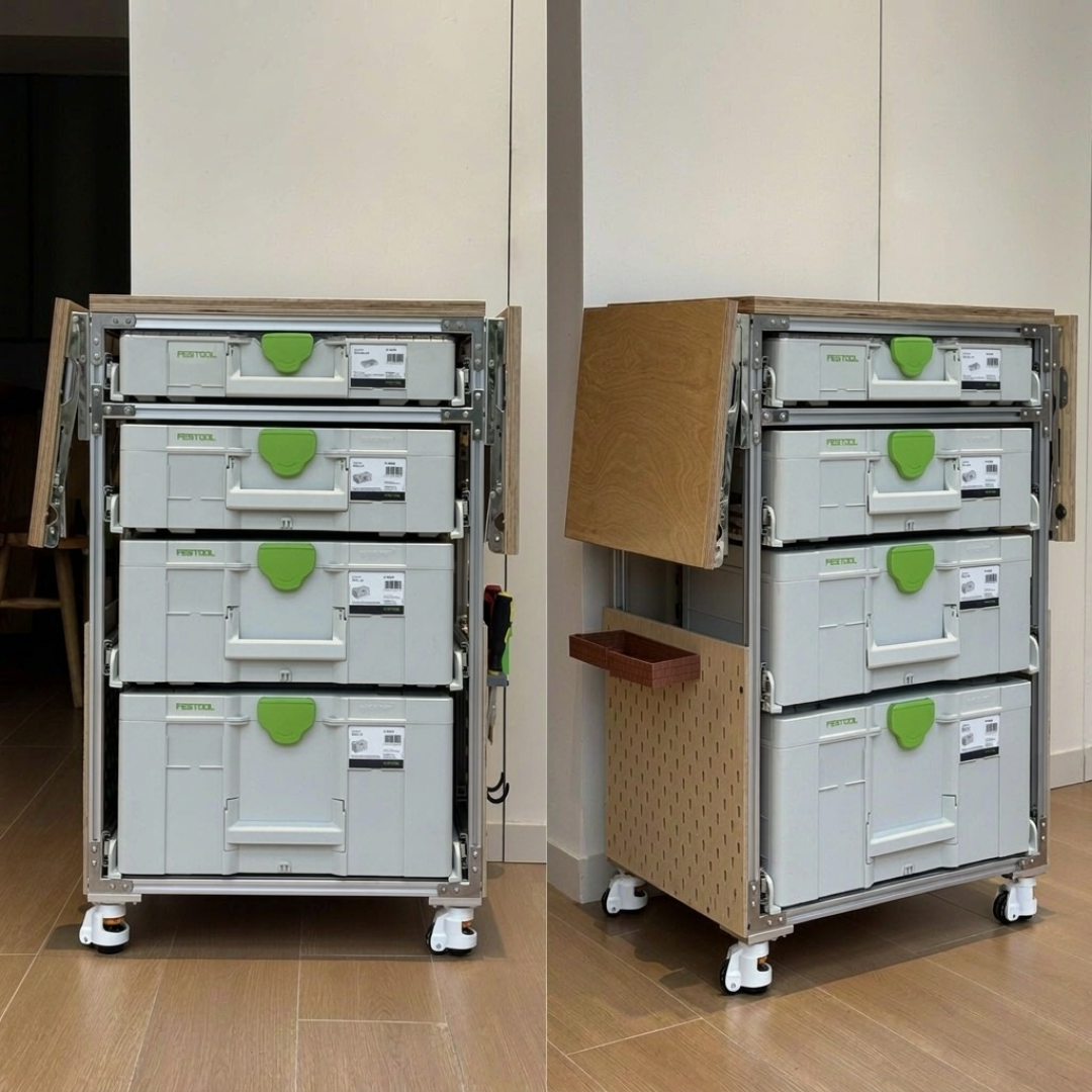 世达工具车装好工具七千多，铝型材DIY只要500：买