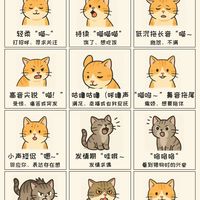 养了猫才懂，它天天喵喵叫真不是瞎喊！每一声都有潜台词😂