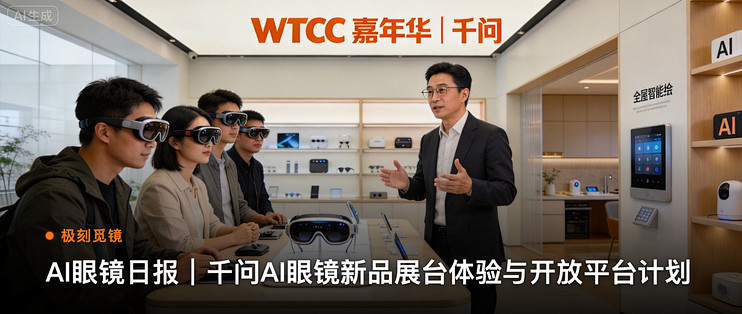 极刻觅镜 | AI眼镜日报｜千问AI眼镜新品展台体验与开放…
