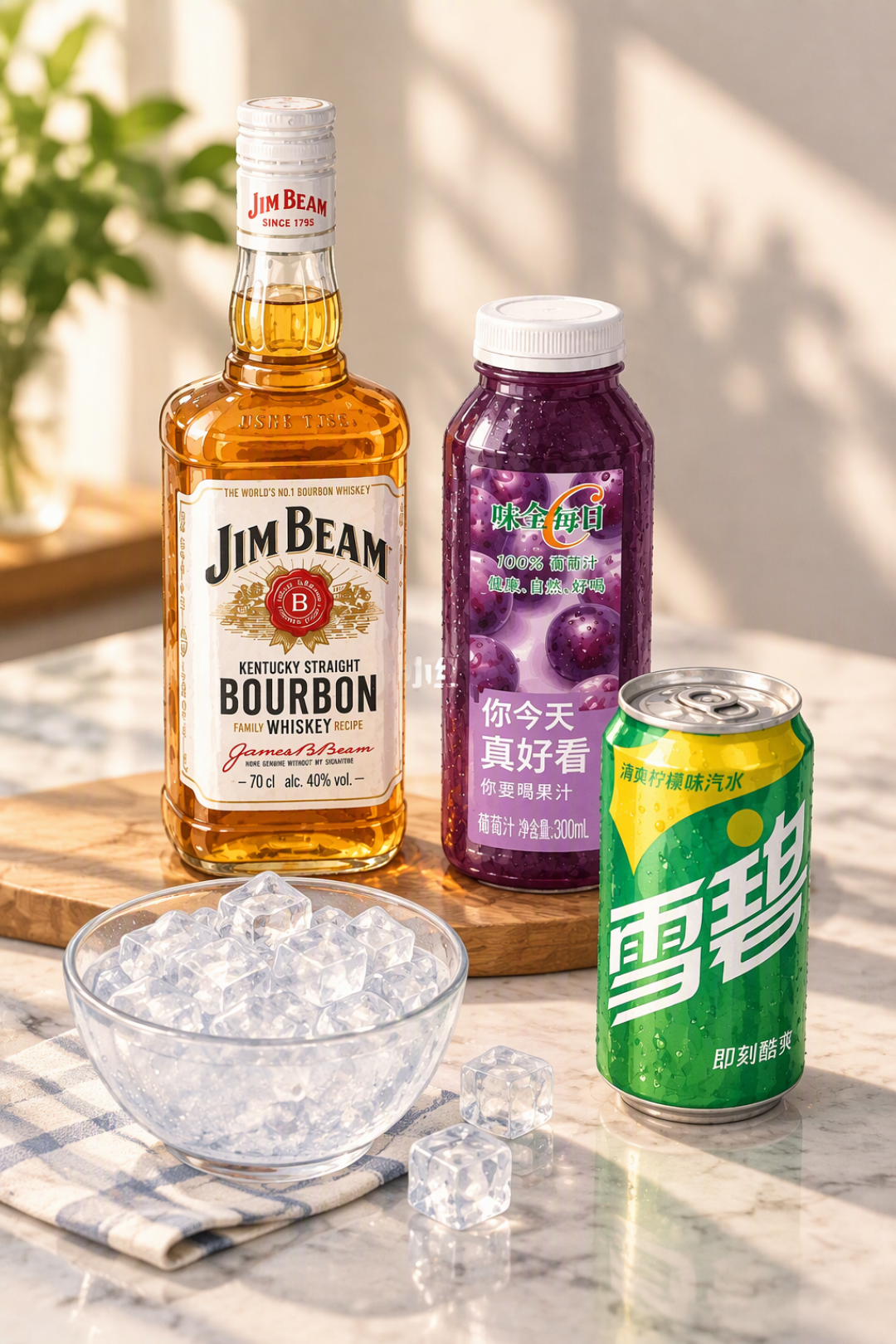 第一口金宾又辣又冲？你只是缺一瓶冰苏打水和一整杯冰