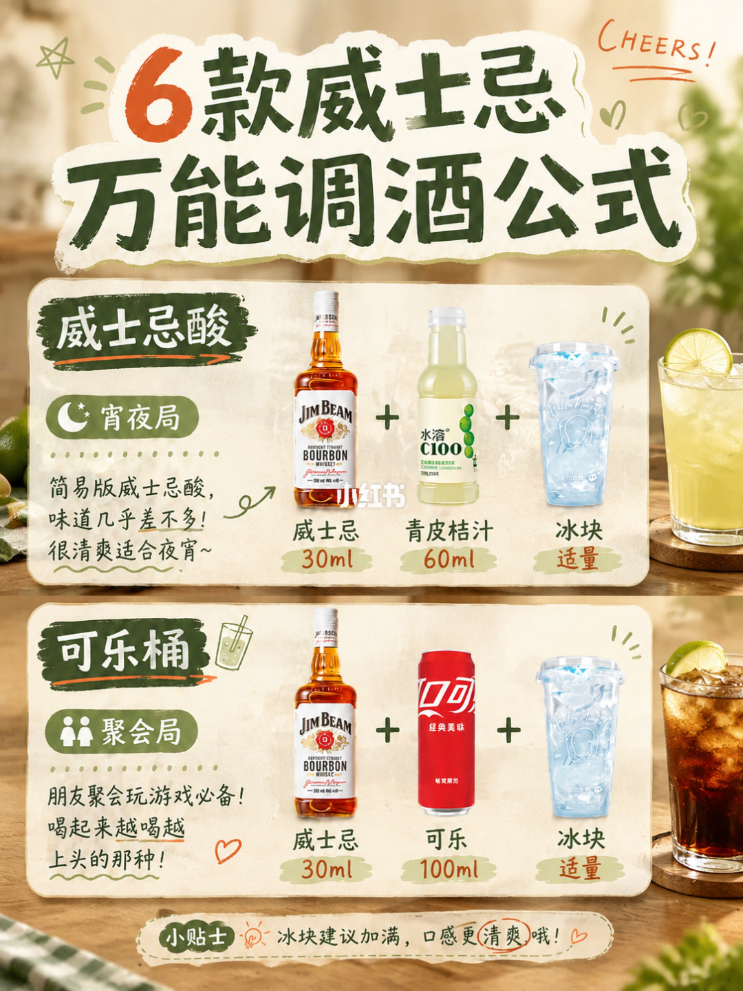 第一口金宾又辣又冲？你只是缺一瓶冰苏打水和一整杯冰