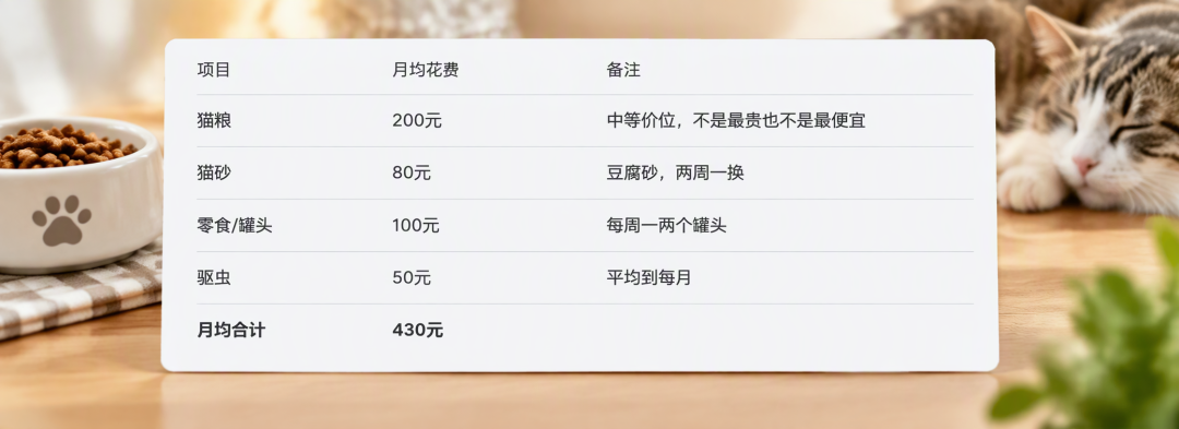 养到第5只猫每月固定才670元?多猫家庭的口粮账好算,