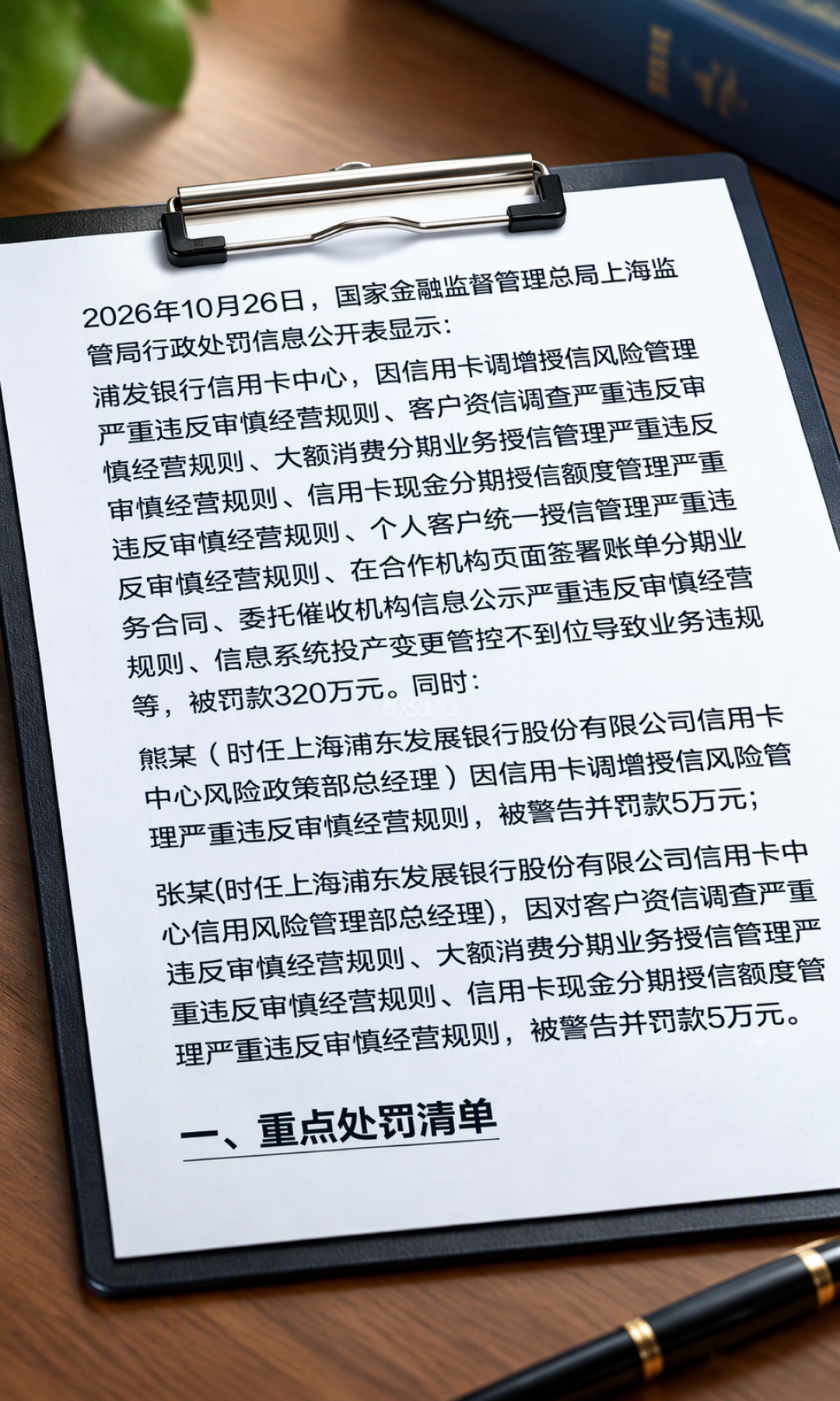 浦发信用卡中心被罚320万：罚单上的8条违规，对号入座你的账单了吗