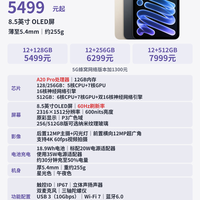 iPad mini8发布,5499元起,万年的60Hz刷新率
