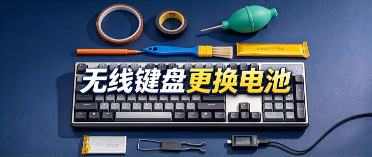 硬核维修：无线键盘电池“老化失灵”不要扔，拆解修复再战十年