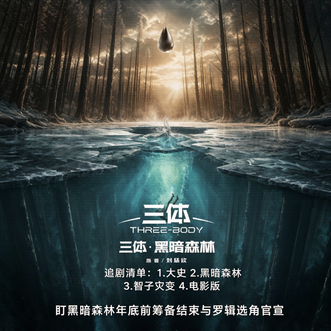 罗辑还没影，“智子灾变”先官宣了：三体日一次摊开四个项目，粉丝评论区问：能不能先拍原著