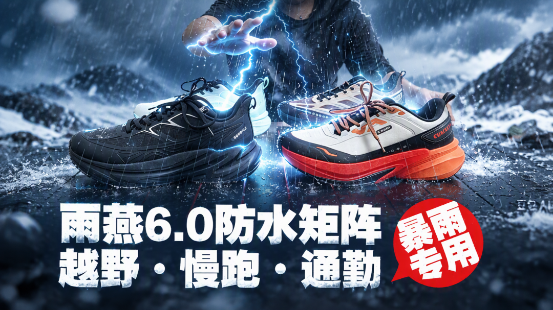 寒潮来了，冬训鞋先分清「防泼水」和「防水」：百元档和千元GTX之间，差的其实是一个场景
