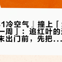 『10.31冷空气』撞上「红叶只剩最后一周」：追红叶的遛娃党，这周末出门前，先把叶色、收费、风口这三本账对完