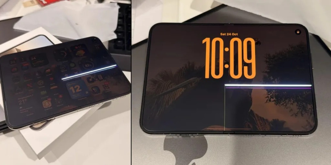 iPhone Duo 被折到 7.5 万次内屏画出白线：别人都写的折叠寿命这一栏，苹果留了白