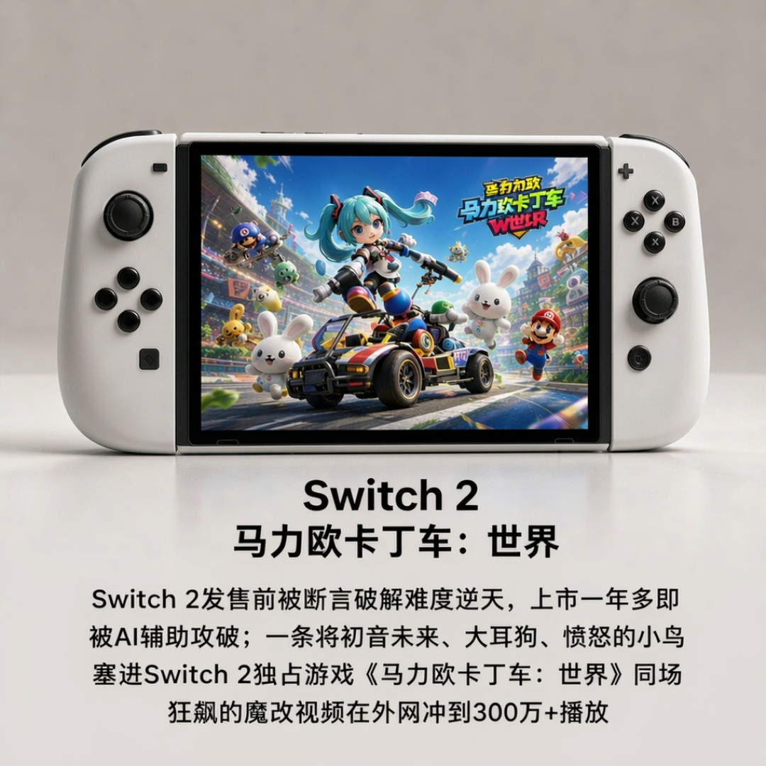 Switch 2被AI两周攻破:先别跟风,变砖首例已经出现