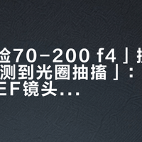 「千八捡70-200 f4」撞上「EF转L测到光圈抽搐」：双11想捡二手EF镜头转接微单的穷玩党，付钱前先把价梯、雷点、卡口这三本账对完