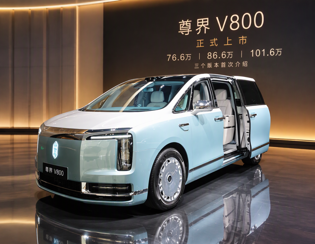 76.6万到101.6万三个版本,风波里卖出2273台:把尊界V800的账算清楚,它到底适合谁
