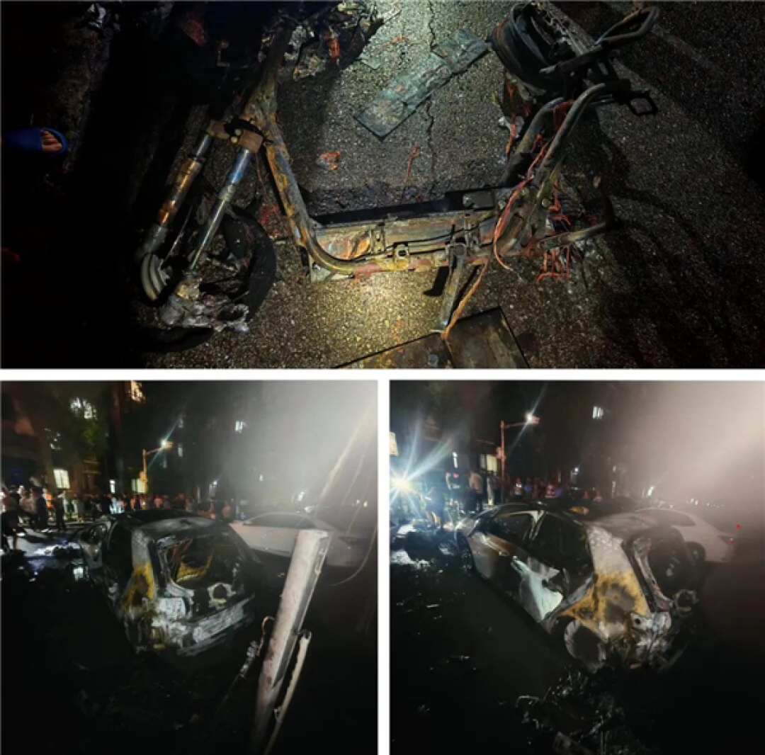 千万别跟风!男子买“充电神器”:用汽车充电桩充电动自行车 当场起火