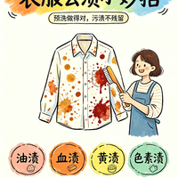 衣服脏了别愁!这几个去渍小妙招,治愈你的洗衣焦虑