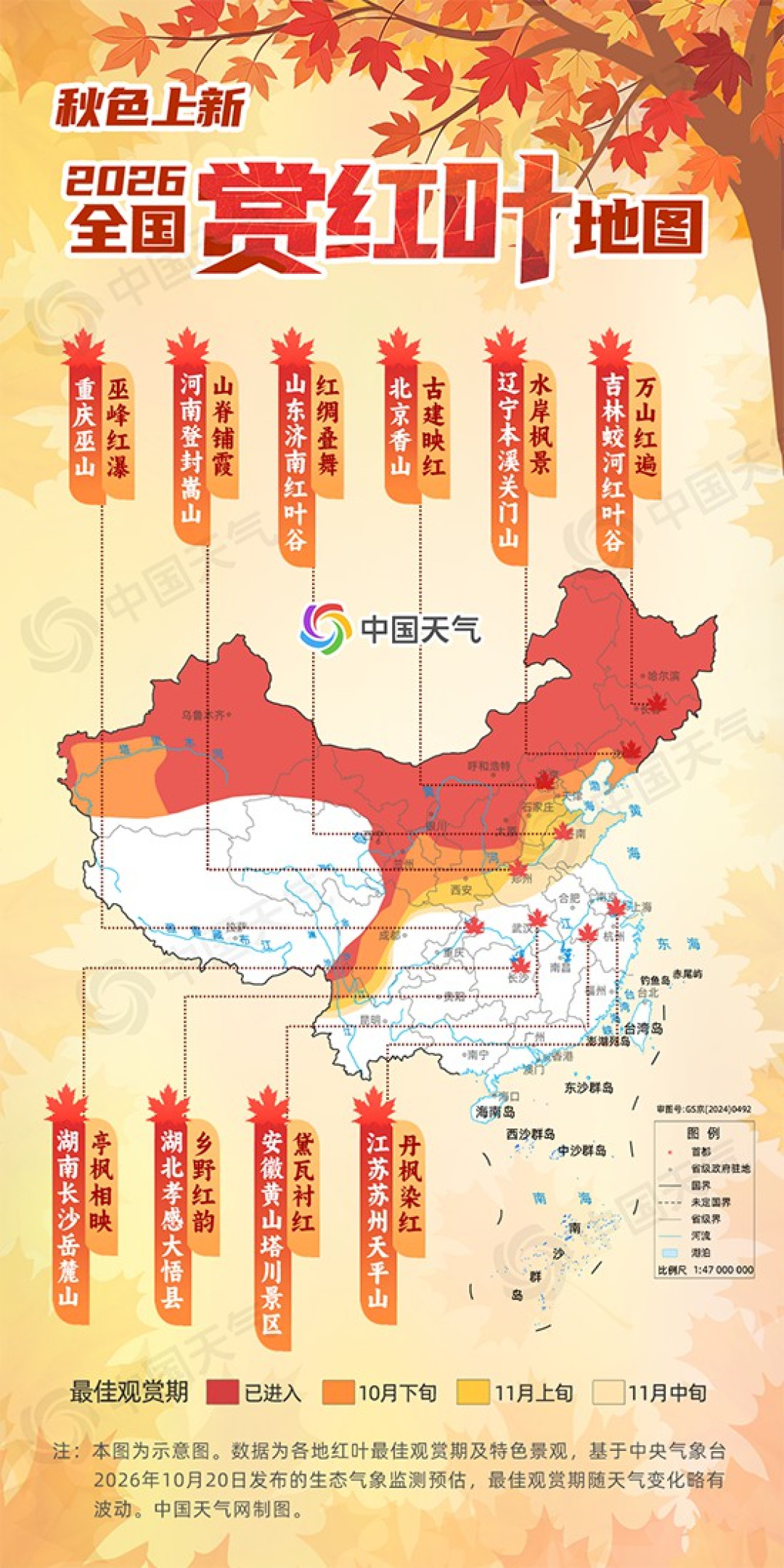香山的31天观赏期,和“红透”根本不是一个时钟:本周末出门前,先对齐红度、客流和落叶这三张表