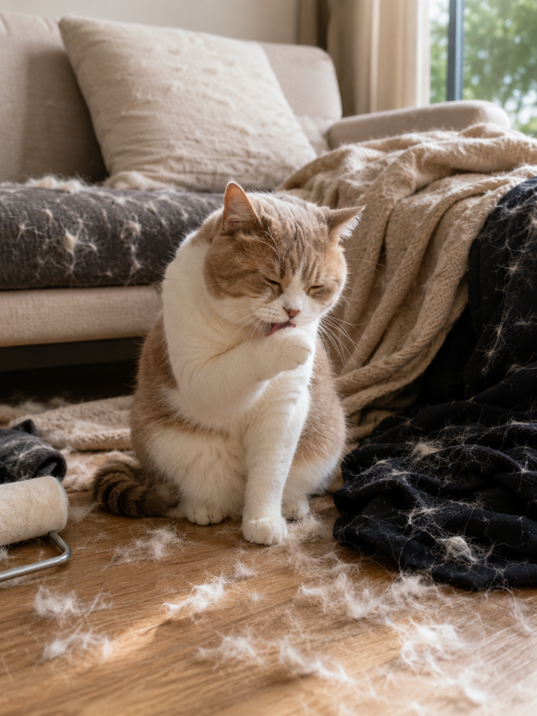 秋天猫掉毛像雪,别先囤化毛膏: