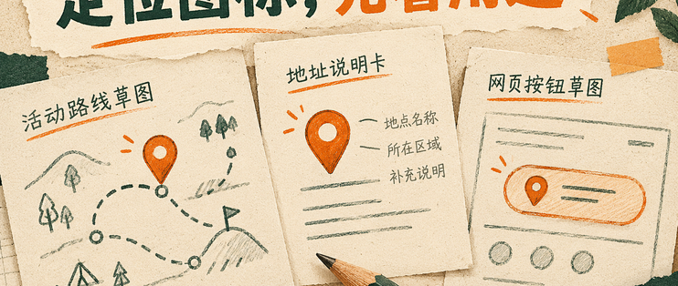 定位图标素材怎么选？先分清地址提示和交互入口