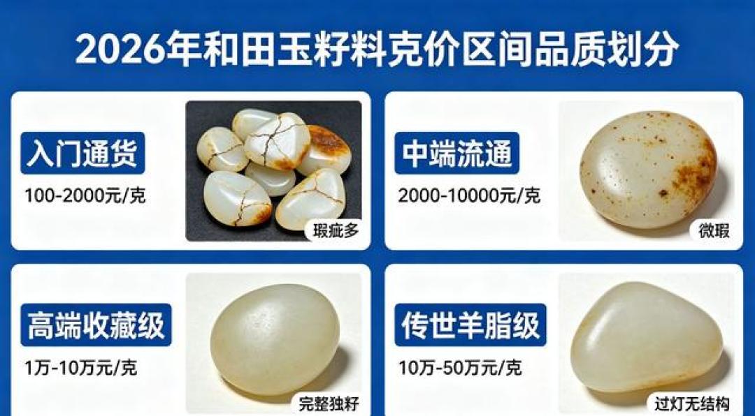 证书都写“和田玉”、价格却差 4 倍：买籽料前，先把这四个数字弄明白
