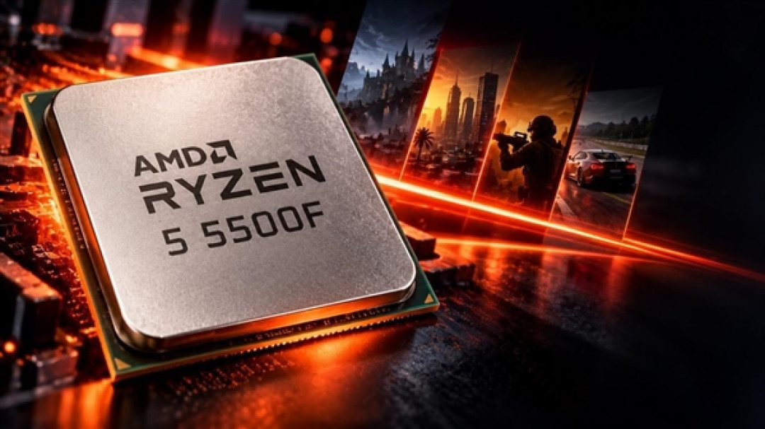 AM4还能战！AMD入门新U锐龙5 5500F性能实测：游戏快9%