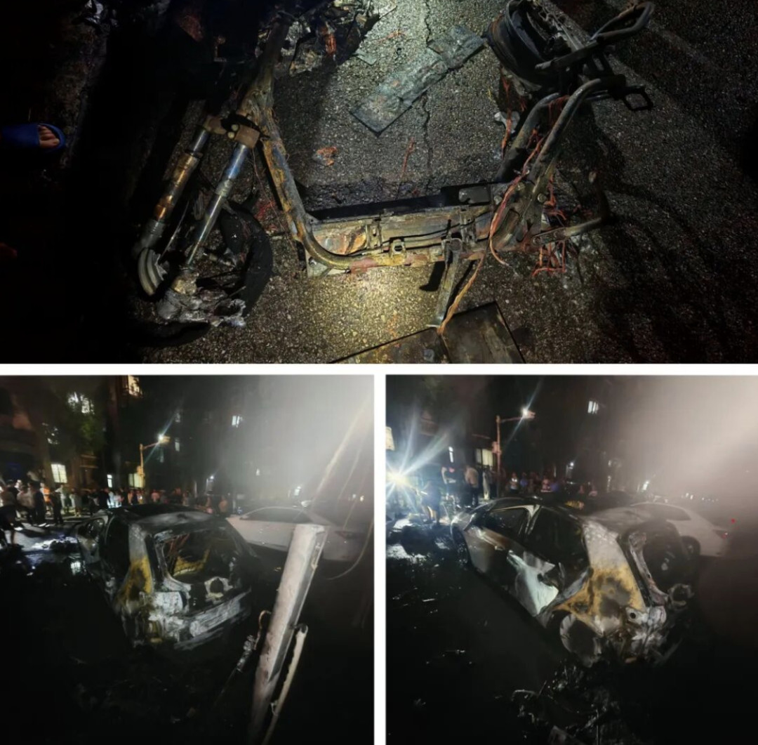一个转接头烧了3辆车：汽车充电桩充小电驴，千万别干