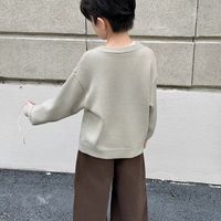 ELLEkids 亨利领刺绣针织毛衣
