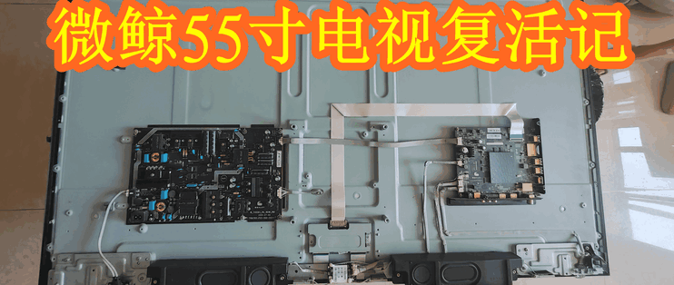 我用一顿外卖钱，让报废的微鲸55寸电视“起死回生”