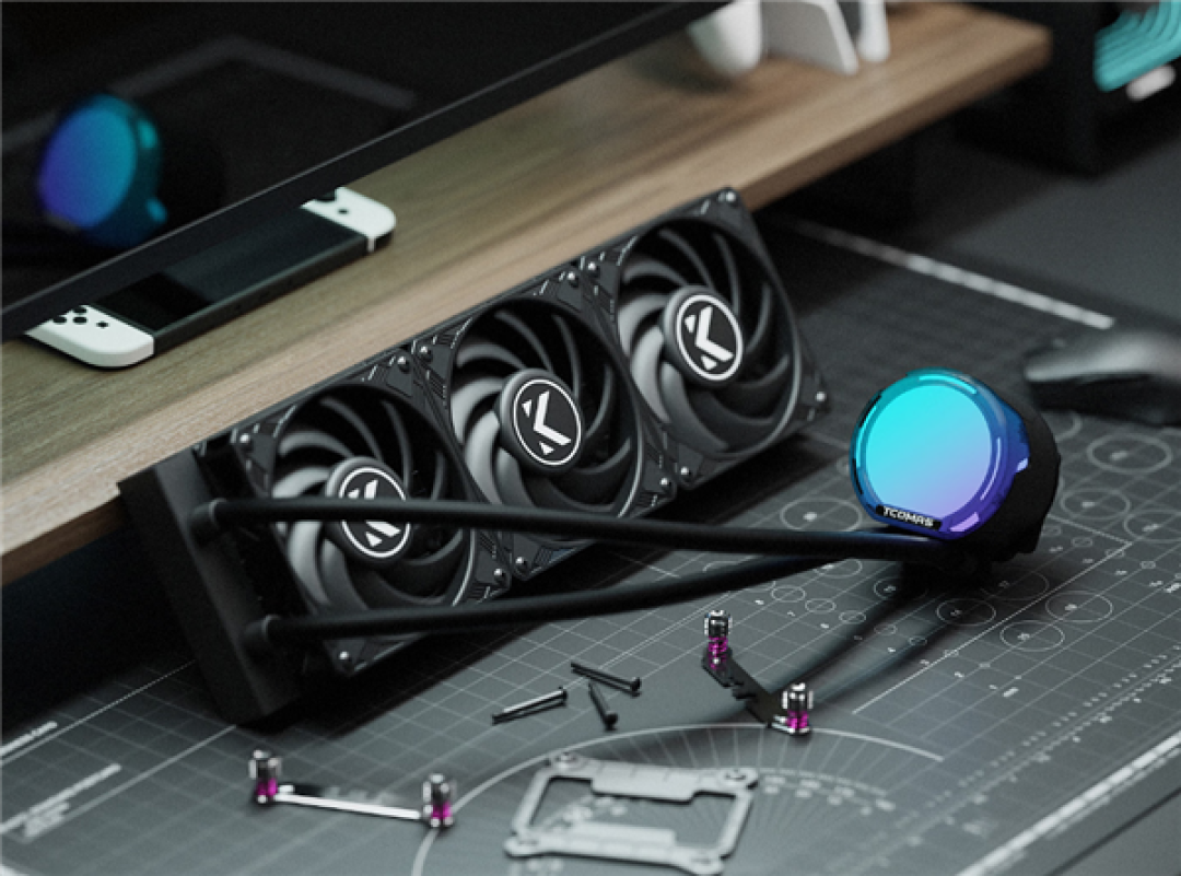 钛钽静音版A080/090一体式水冷398元起:搭载全新影刃风扇