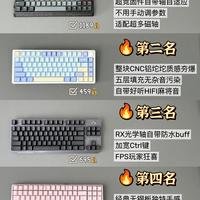 热门机械键盘榜单整理｜游戏党、打字党直接对照看🔥