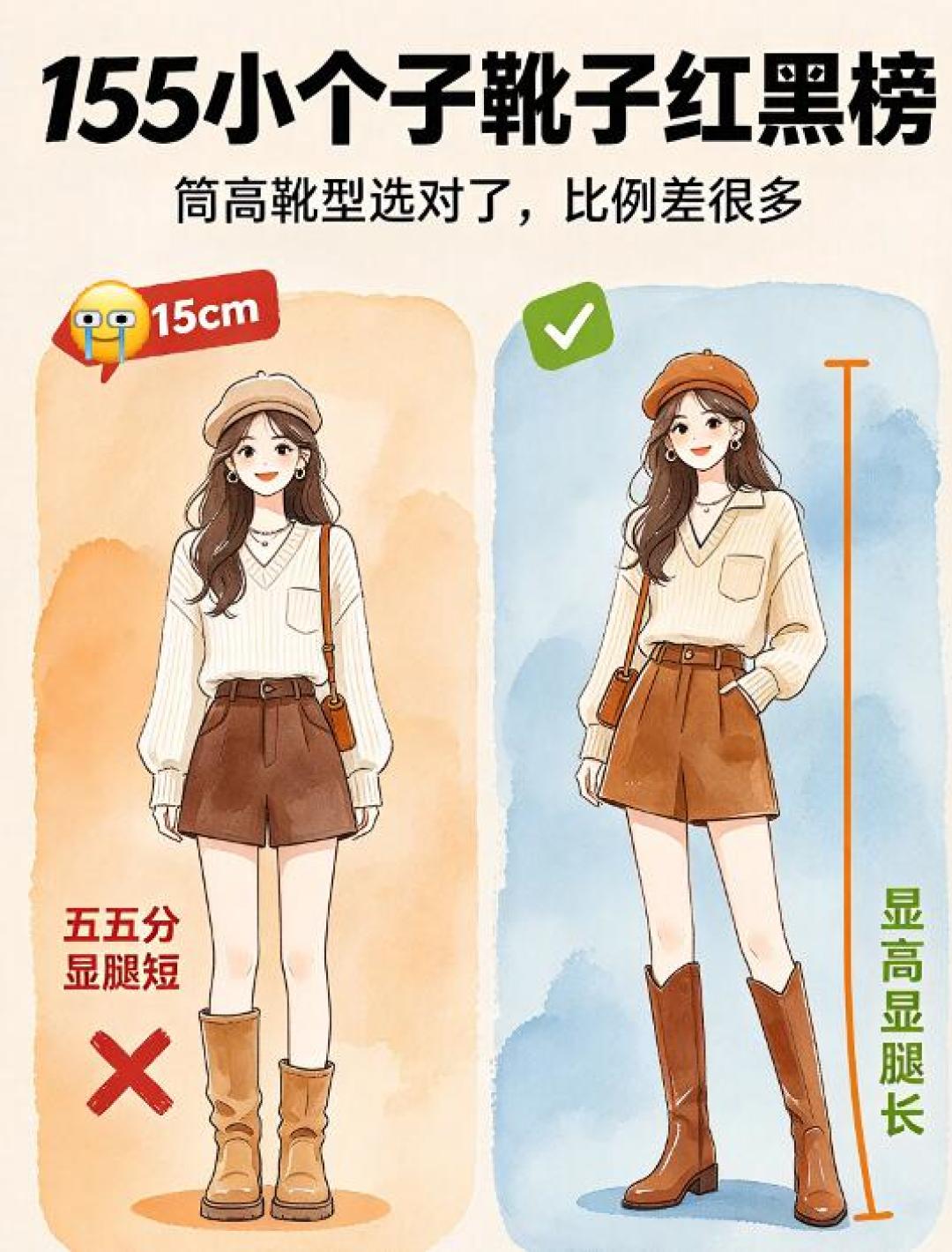 小个子买靴总“差一截”？先量两个数，再躲开筒高25–30cm那段