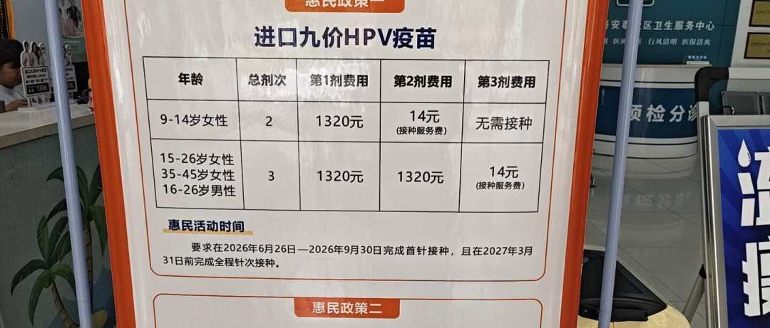 九价从4000+降到1497：HPV疫苗