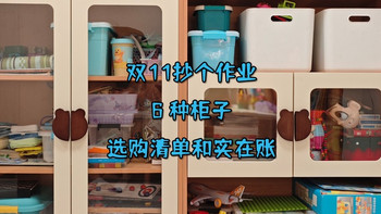 双11抄个作业：6 种柜子的选购清单和实在账 