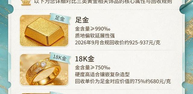 双11买K金首饰先折这3个数｜10月26日18K回收价613元/克一带，克价、回收、钢印付尾款前核完