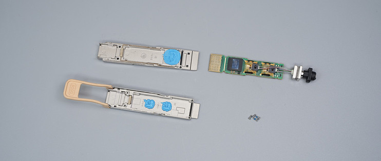 标准QSFP‑DD封装，HPE 800G AOC光模块拆解