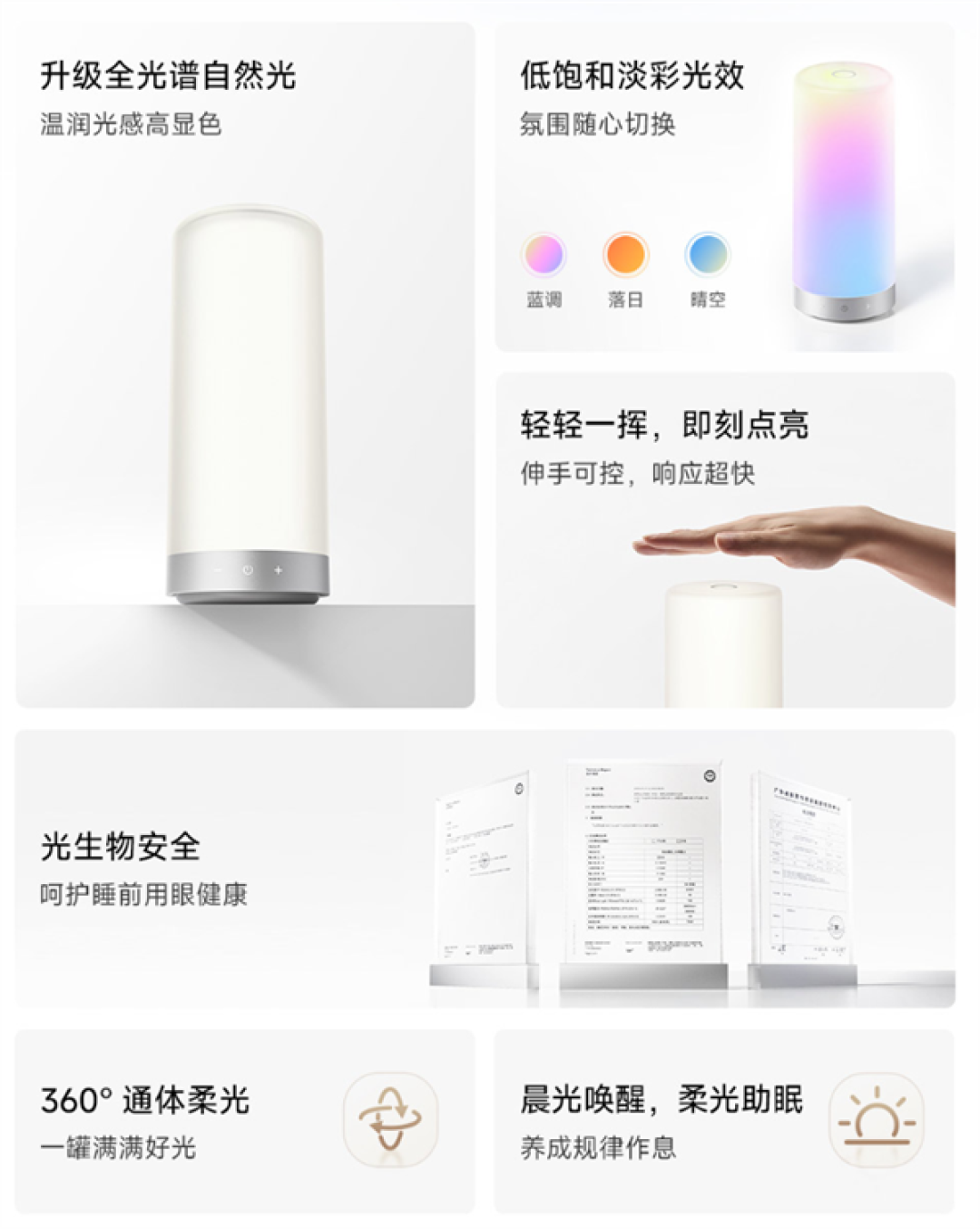 8年终于换代！小米发布米家床头灯3：全光谱Ra90、1600万色