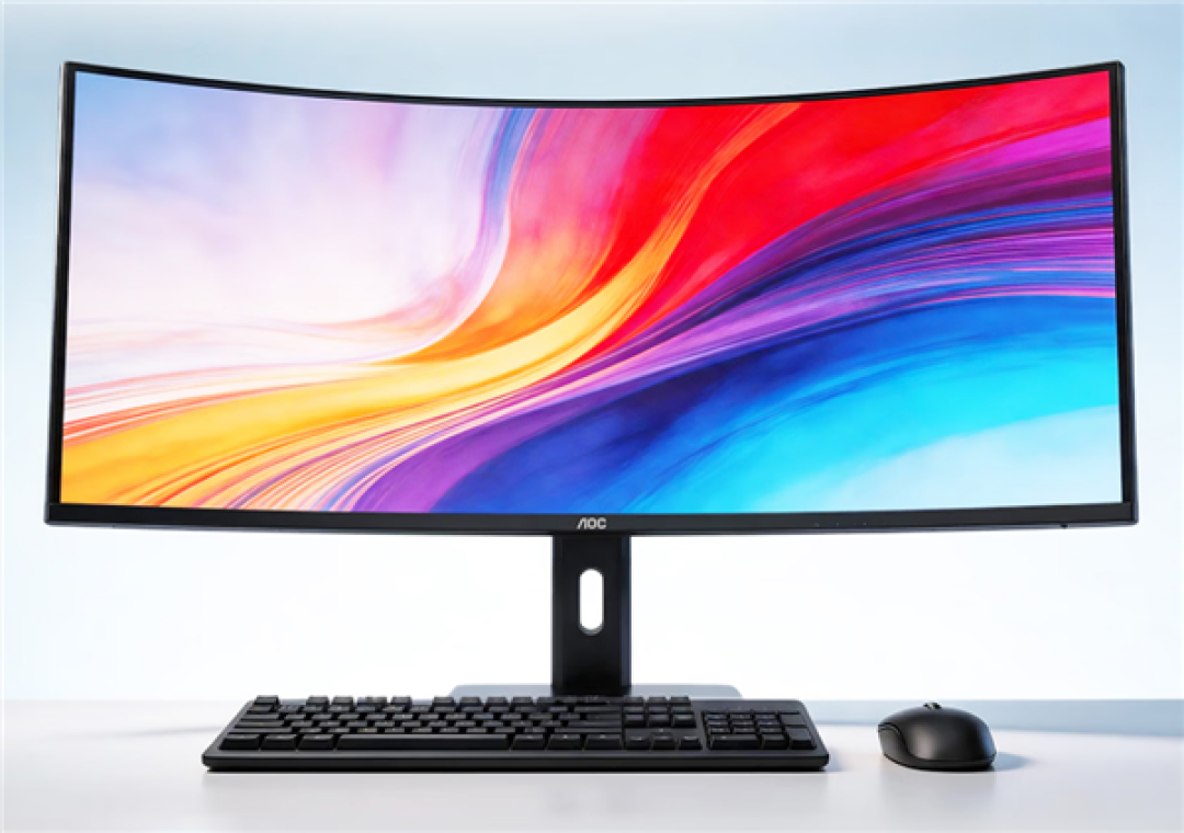 AOC上新超宽曲面商用显示器:WQHD 200Hz屏首发1599元