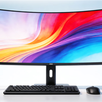 AOC上新超宽曲面商用显示器：WQHD 200Hz屏首发1599元