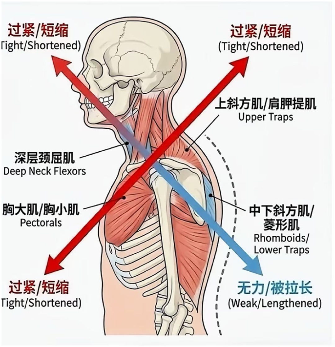 38岁桌面工作者肩颈酸2年:缺的不是拉伸,是3个力量动作