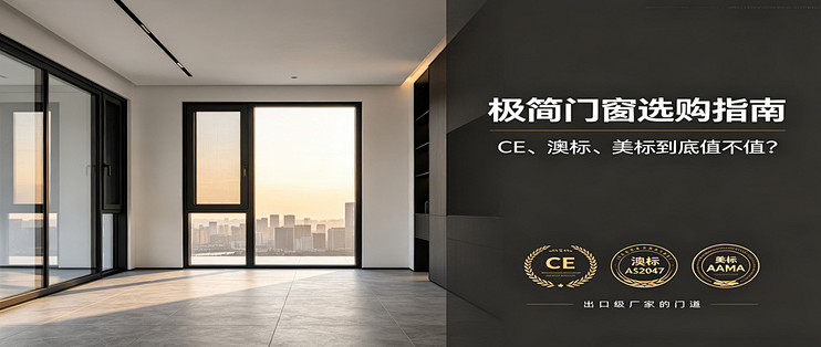 装修换极简门窗，出口级厂家的门道：CE、澳标、美标到底值不值？