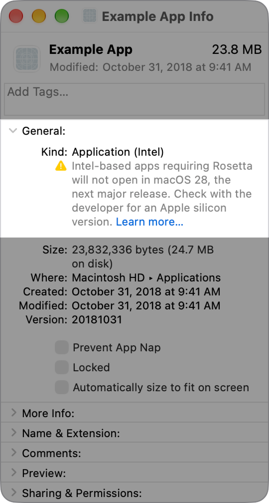 macOS 27.2 没写进更新日志的那行字:Rosetta 不再被删了