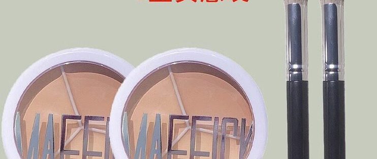 一盘多用，三色遮瑕膏，遮盖黑眼圈斑点痘印，服帖不卡粉