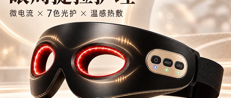 解放双手居家护眼，名塑眼雕仪，热敷光谱护理，紧致淡纹消肿
