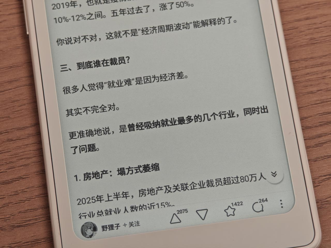 把小说从手机里拆出来:一块手机大小的墨水屏,值不值一千多块