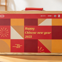 50块能捡漏去年比亚迪的新年礼盒，四件套带个大木盒，你看值不值